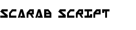 Scarab Script Bold Schriftart