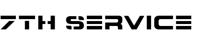 7th Service Schriftart