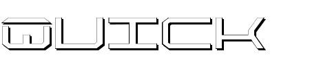 Font QuickTech Shadow: Mehr Infos & Zeichen Übersicht TTF: QuickTech Shadow Font