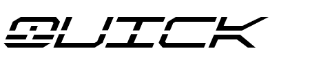 QuickStrike Italic Schriftart