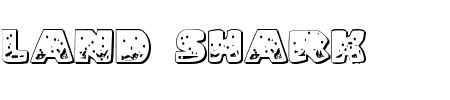 Land Shark Outline Schriftart