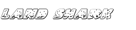 Land Shark Outline Italic Schriftart