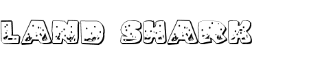 Land Shark Outline Grunge Schriftart