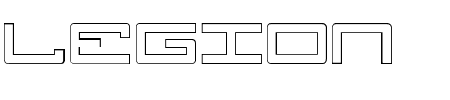 Font Legion Outline: Mehr Infos & Zeichen Übersicht TTF: Legion Outline Font