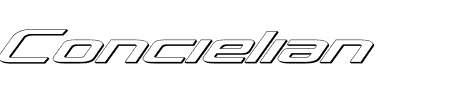 Font Concielian 3D: Mehr Infos & Zeichen Übersicht TTF: Concielian 3D Font