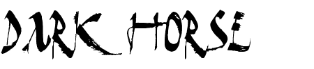 TTF: Dark Horse Schriftart