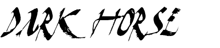 Dark Horse Italic Schriftart
