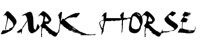 Dark Horse Expanded Schriftart