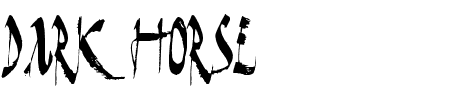 Dark Horse Condensed Schriftart