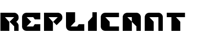 Font Replicant: Mehr Infos & Zeichen Übersicht TTF: Replicant Font