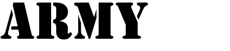 TTF: Army Schriftart
