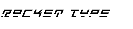 Rocket Type Italic Schriftart