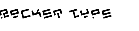 Rocket Type Rotate Schriftart