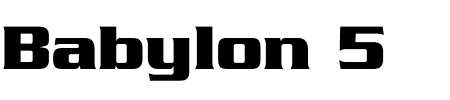 Schriftart Babylon 5: Mehr Infos & Vorschau Generator TTF: Babylon 5 Schriftart