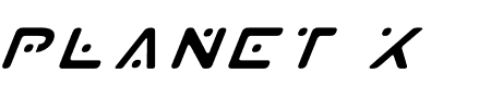 Planet X Italic Schriftart