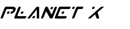 Planet S Italic Schriftart