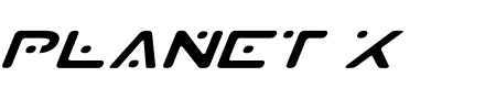 Planet S Expanded Italic Schriftart