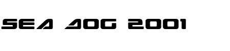 TTF: Sea Dog 2001 Schriftart