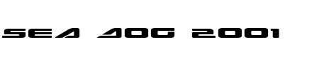 Sae Dog 2001 Expanded Schriftart