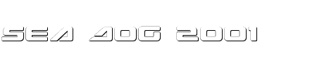 Sae Dog 2001 Shadow Schriftart