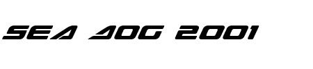 Sae Dog 2001 Italic Schriftart