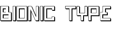 Schriftart Bionic Type Shadow: Mehr Infos & Vorschau Generator TTF: Bionic Type Shadow Schriftart