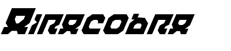 Airacobra Italic Schriftart