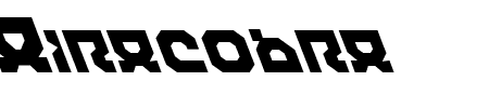 Airacobra Leftalic Schriftart