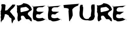 Kreeture Warped Schriftart