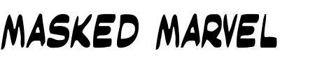 Masked Marvel Condensed Schriftart