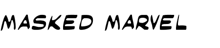Masked Marvel Light Schriftart