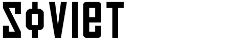 Schriftart Soviet: Mehr Infos & Zeichen Übersicht TTF: Soviet Schriftart