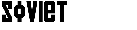 Soviet Bold Schriftart
