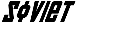 Soviet Bold Italic Schriftart