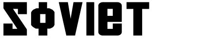Soviet Bold Expanded Schriftart