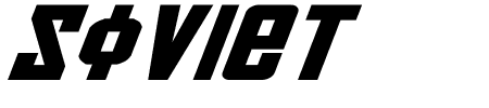 Soviet Bold ExpItal Schriftart