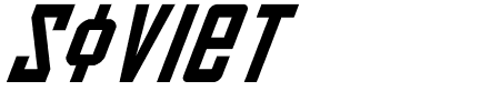 Soviet Italic Schriftart