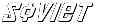 Soviet ExpItal 3D Schriftart