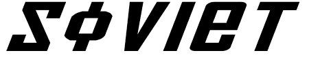 Soviet X-Expanded Italic Schriftart