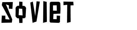Soviet Punk Schriftart