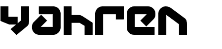 Yahren Bold Schriftart