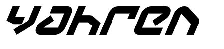 Yahren Italic Schriftart