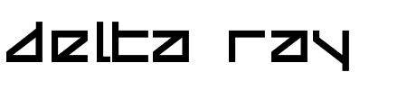 Font Delta Ray: Mehr Infos & Zeichen Übersicht TTF: Delta Ray Font