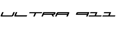 Ultra 911 Italic Schriftart