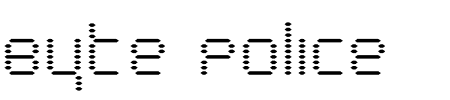 TTF: Byte Police Font