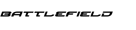 Battlefield Expanded Italic Schriftart