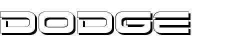 Font Dodger Shadow: Mehr Infos & Zeichen Übersicht TTF: Dodger Shadow Font