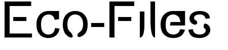 Schriftart Eco-Files: Mehr Infos & Vorschau Generator TTF: Eco-Files Schriftart