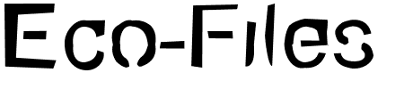 Eco-Files Rough Schriftart