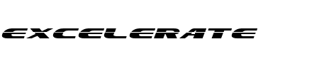 Font Excelerate: Mehr Infos & Zeichen Übersicht TTF: Excelerate Font